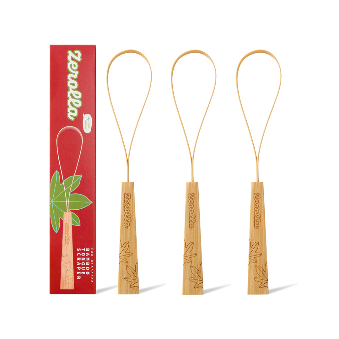 Eco Plant-based Bamboo Tongue Scraper