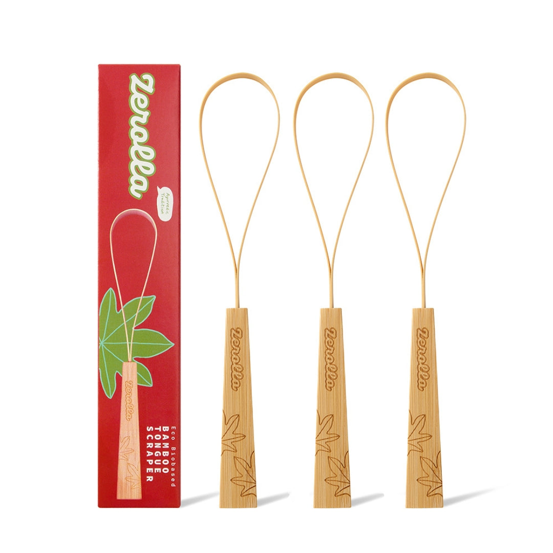Eco Biobased Bamboo Tongue Scraper